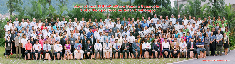Photo of participants to the ISHS/ProMusa symposium held in Guangzhou China - 2009