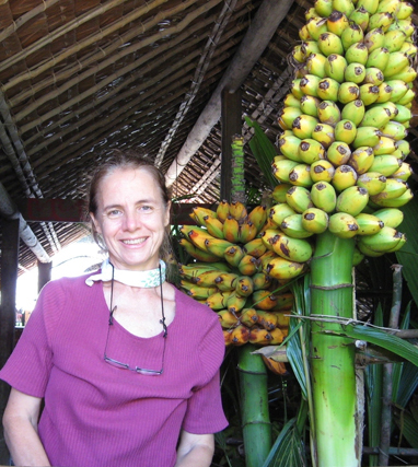 Lois Englberger with Fei bananas